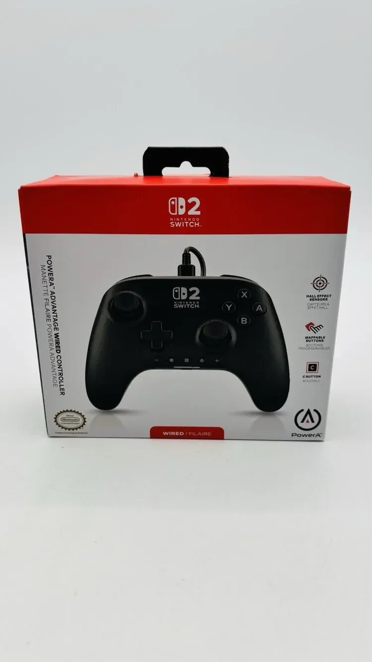 New PowerA - Advantage Wired Controller for Nintendo Switch 2, Black ~ Sealed
